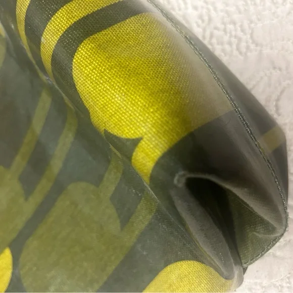 Orla Kiely Olive Green Hobo Purse Bag Multi Leaf Magnetic Clasp Leather Strap - Picture 7 of 10